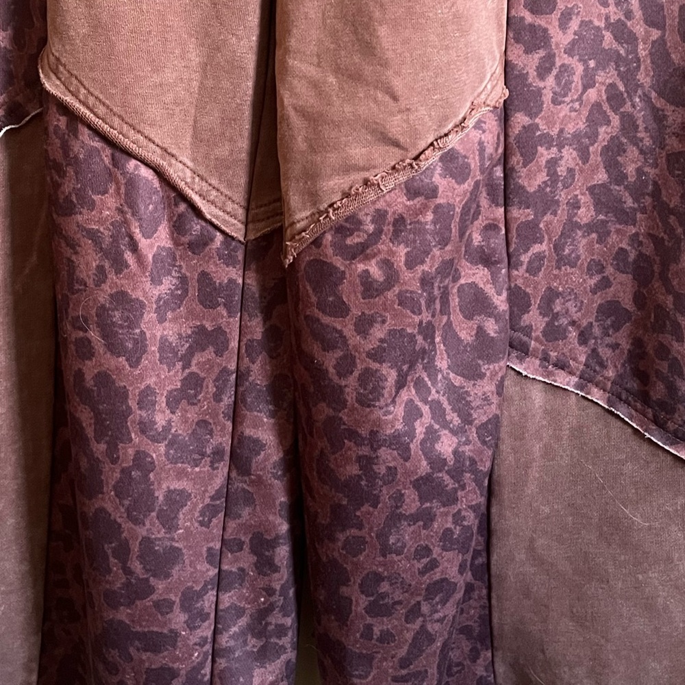 💖Mineral Washed Leopard Patchwork Pants💖 - image 14